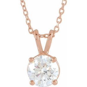1/4 ct Lab-Grown Diamond Solitaire Necklace