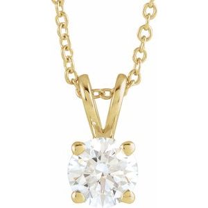 1/4 ct Lab-Grown Diamond Solitaire Necklace