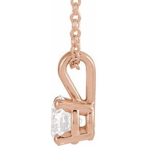 1/4 ct Lab-Grown Diamond Solitaire Necklace