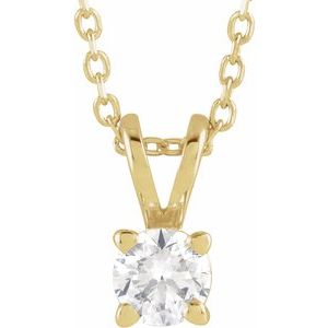 1/4 ct Lab-Grown Diamond Solitaire Necklace