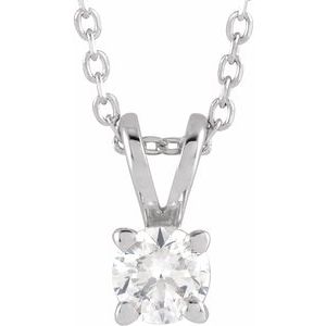 1/4 ct Lab-Grown Diamond Solitaire Necklace