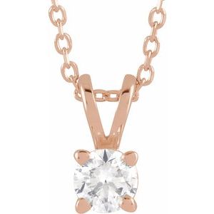 1/4 ct Lab-Grown Diamond Solitaire Necklace