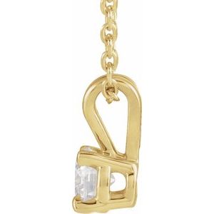 1/4 ct Lab-Grown Diamond Solitaire Necklace