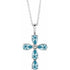 14k-white-natural-blue-zircon-cross-16-18"-necklace