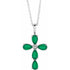 14k-white-lab-grown-emerald-cross-16-18"-necklace