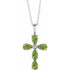 14k-white-natural-peridot-cross-16-18"-necklace