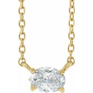 3/8 ct Diamond Solitaire Necklace