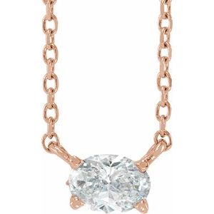 3/8 ct Diamond Solitaire Necklace