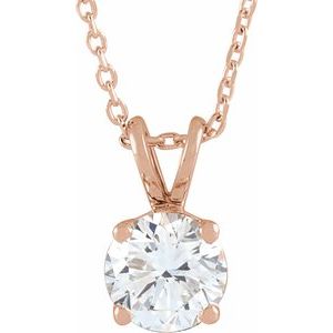 1/4 ct Lab-Grown Diamond Solitaire Necklace