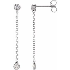 1/4 ct Lab-Grown Diamond Chain Earrings
