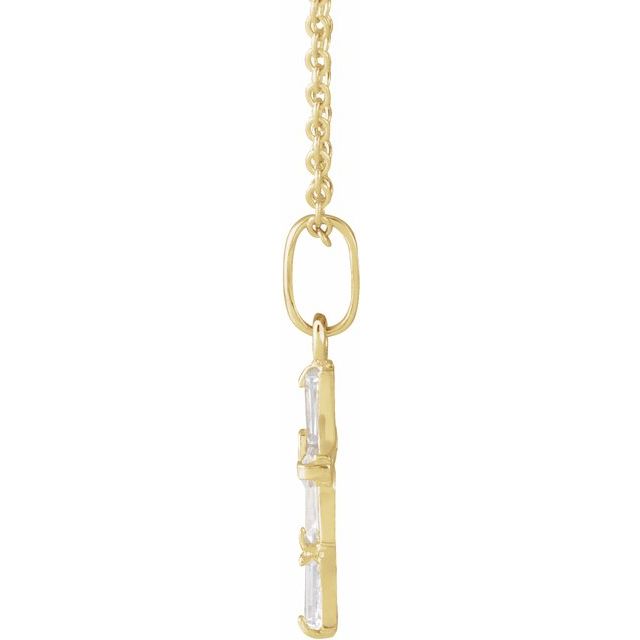 14k-yellow-imitation-white-cubic-zirconia-cross-youth-15"-necklace