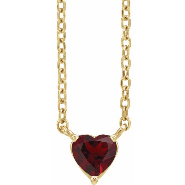 14k-yellow-natural-mozambique-garnet-heart-16-18"-necklace