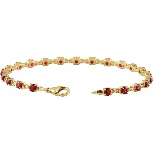 14k-yellow-natural-mozambique-garnet-7-1/4"-line-bracelet
