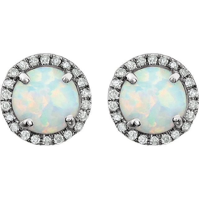 14k-white-gold-lab-grown-white-opal-&-1/8-ctw-natural-diamond-earrings