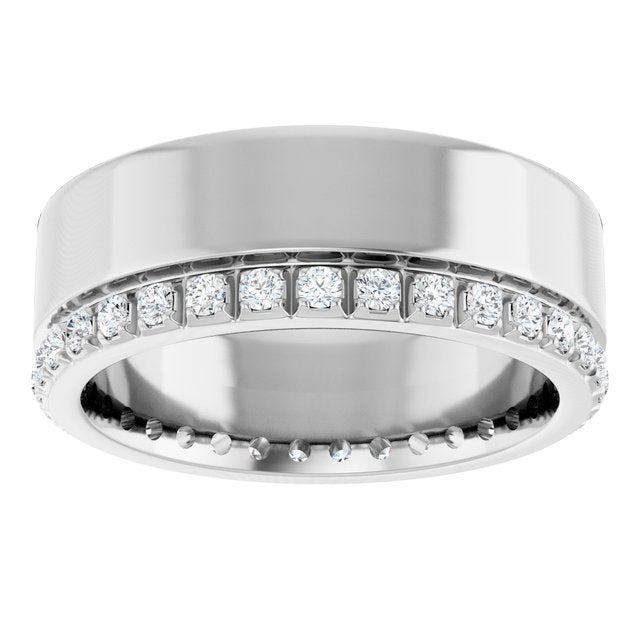 14k-white-1/4-ctw-natural-diamond-accented-band-size-4