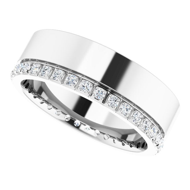 14k-white-1/3-ctw-lab-grown-diamond-accented-band-size-6