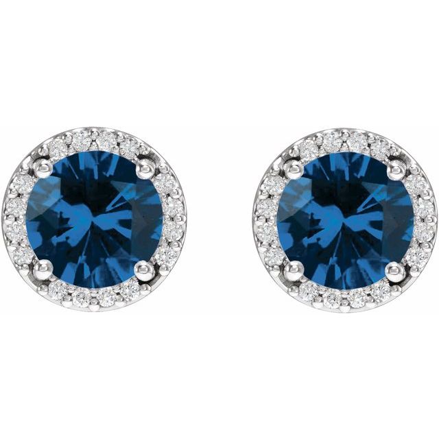 14k-white-lab-grown-blue-sapphire-&-.05-ctw-natural-diamond-halo-style-earrings