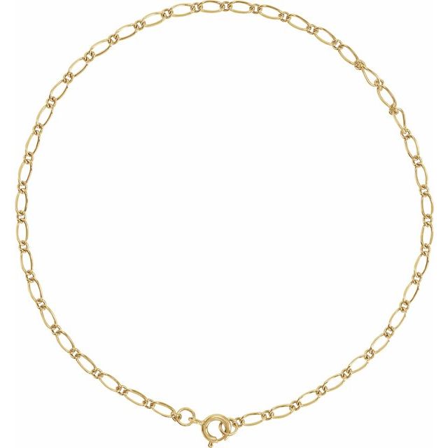 14k-yellow--figaro-7"-chain