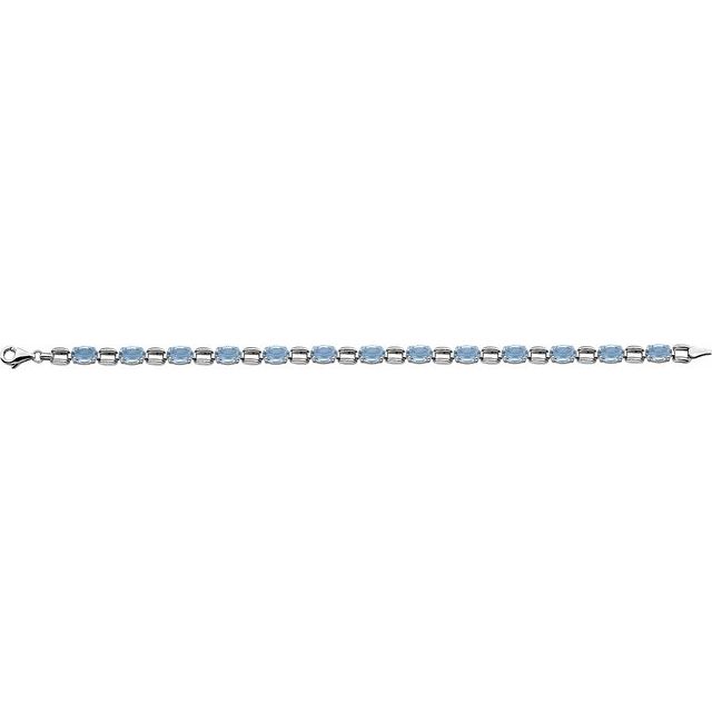 14k-white--oval-natural-sky-blue-topaz-7-1/4"-bracelet