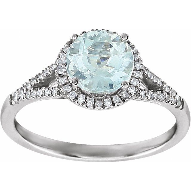 14k-white-natural-aquamarine-&-1/6-ctw-natural-diamond-ring