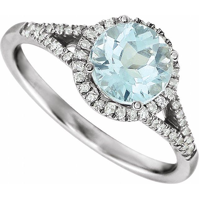 14k-white-natural-aquamarine-&-1/6-ctw-natural-diamond-ring