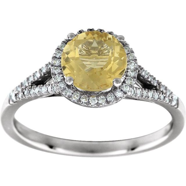 14k-white-natural-citrine-&-1/6-ctw-natural-diamond-ring
