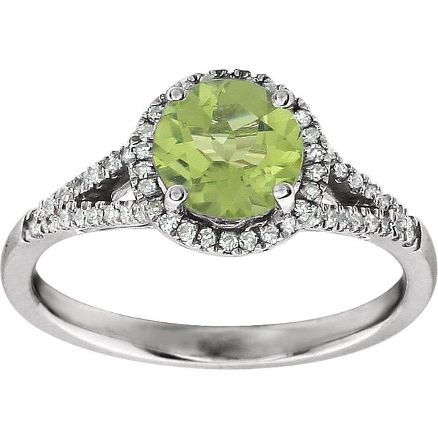14k-white-natural-peridot-&-1/6-ctw-natural-diamond-ring