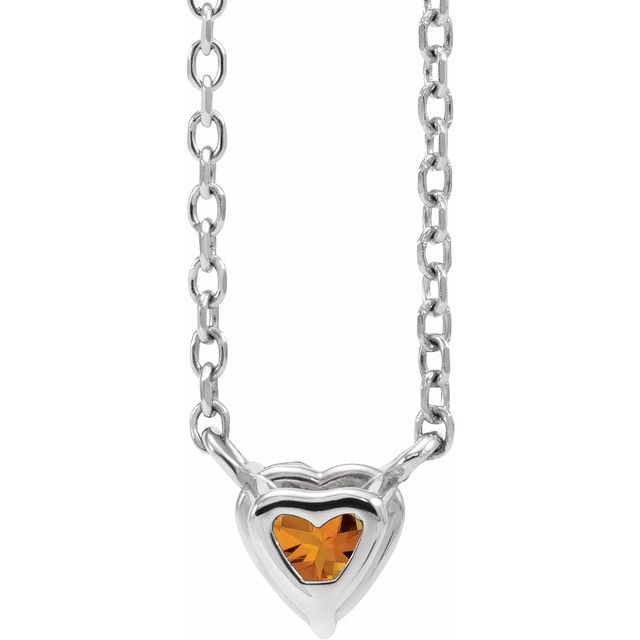 14k-white-natural-citrine-heart-16-18"-necklace