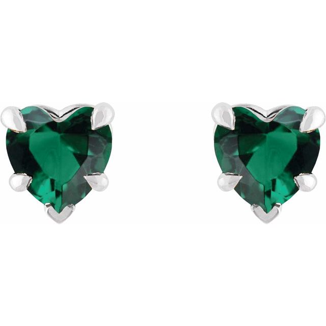 14k-white-lab-grown-emerald-stud-earring