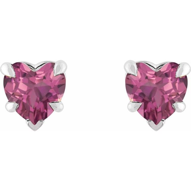 14k-white-natural-pink-tourmaline-stud-earring