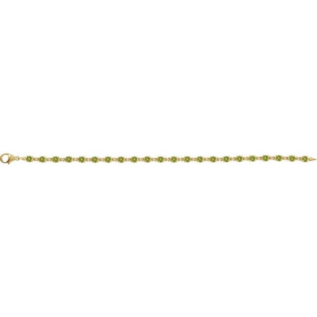 14k-yellow-natural-peridot-7-1/4"-line-bracelet