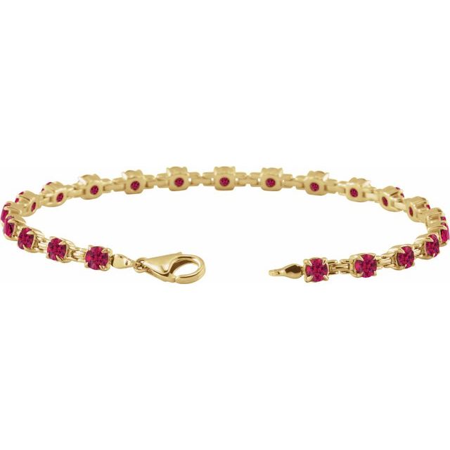 14k-yellow-lab-grown-ruby-7-1/4"-line-bracelet