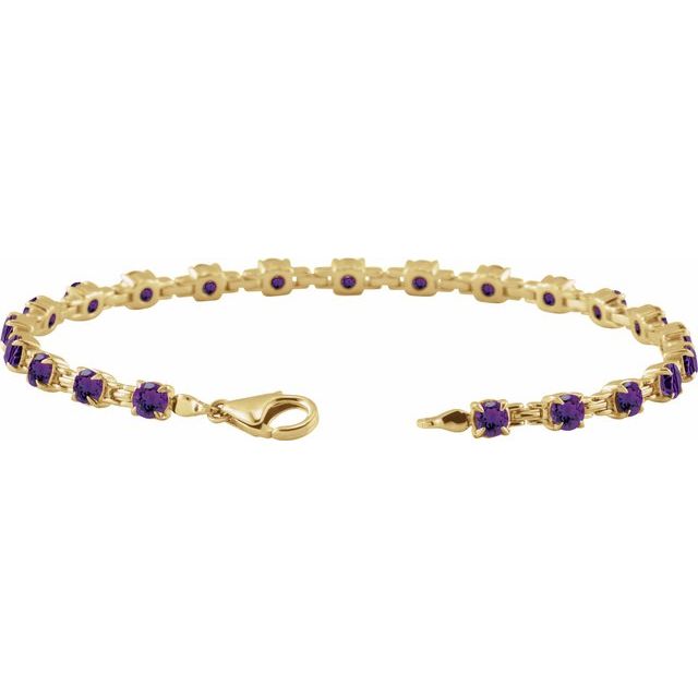 14k-yellow-natural-amethyst-7-1/4"-line-bracelet