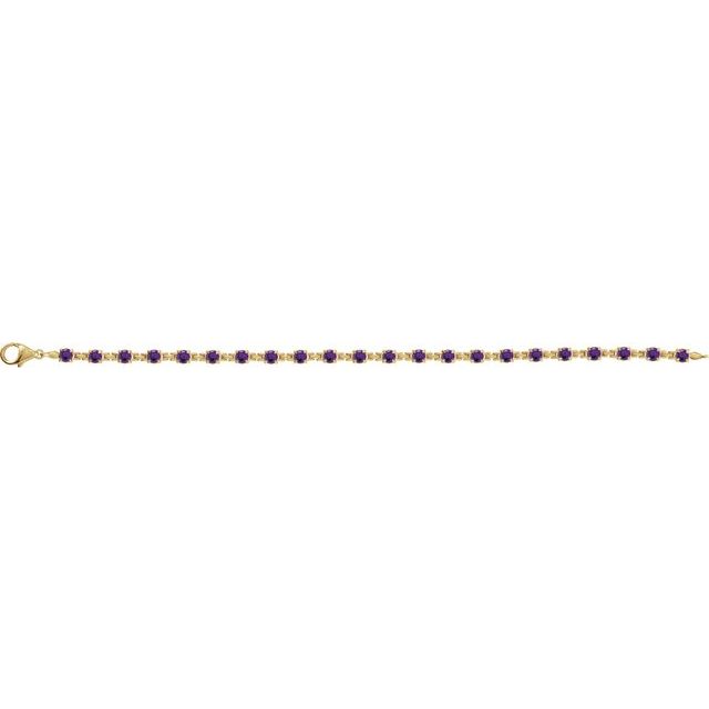14k-yellow-natural-amethyst-7-1/4"-line-bracelet