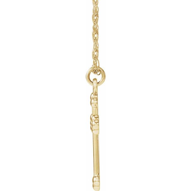 14k-yellow-cross-18"-necklace