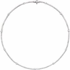4 ct Lab-Grown Diamond Line Necklace