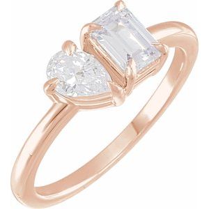 1 ct Lab-Grown Diamond Two-Stone Ring