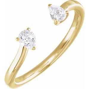 1/5 ct Lab-Grown Diamond Two-Stone Ring