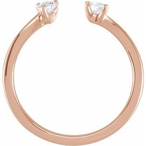 1/5 ct Lab-Grown Diamond Two-Stone Ring