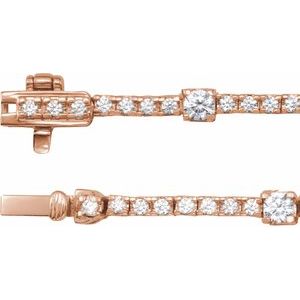 4 ct Lab-Grown Diamond Line Necklace