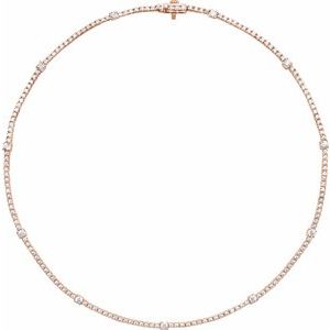 4 ct Lab-Grown Diamond Line Necklace