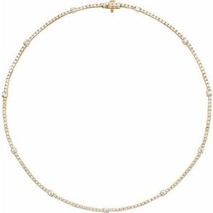 4 ct Lab-Grown Diamond Line Necklace