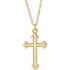 14k-yellow-cross-18"-necklace