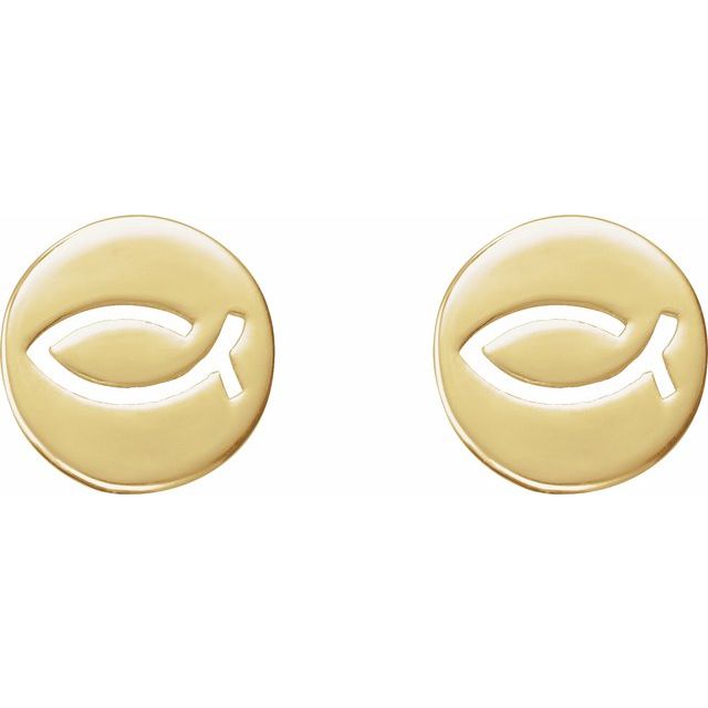 14k-yellow-petite-ichthus-fish-earrings