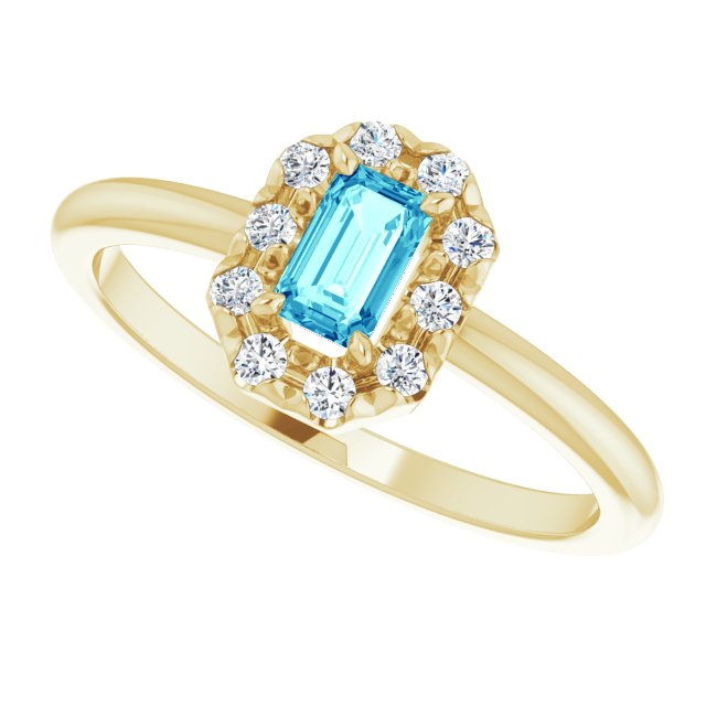 14k-yellow-natural-blue-zircon-&-1/8-ctw-natural-diamond-french-set-halo-style-ring