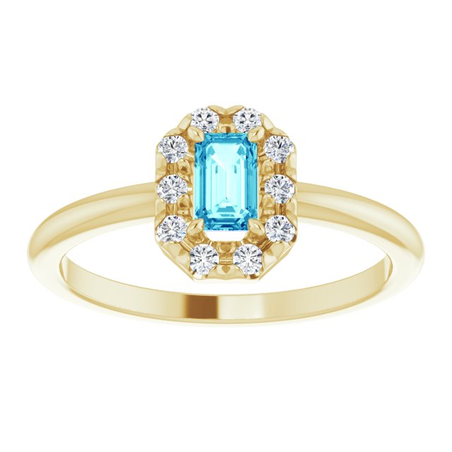 14k-yellow-natural-blue-zircon-&-1/8-ctw-natural-diamond-french-set-halo-style-ring