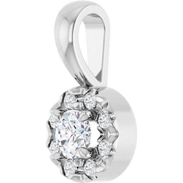 14k-white-1/8-ctw-natural-diamond-halo-style-pendant