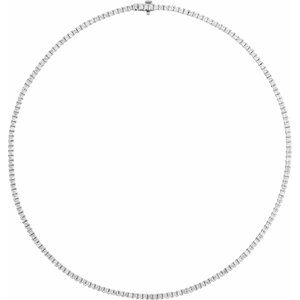 7 1/4 ct Lab-Grown Diamond Line Necklace