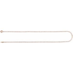 7 1/4 ct Lab-Grown Diamond Line Necklace