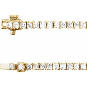 7 1/4 ct Lab-Grown Diamond Line Necklace